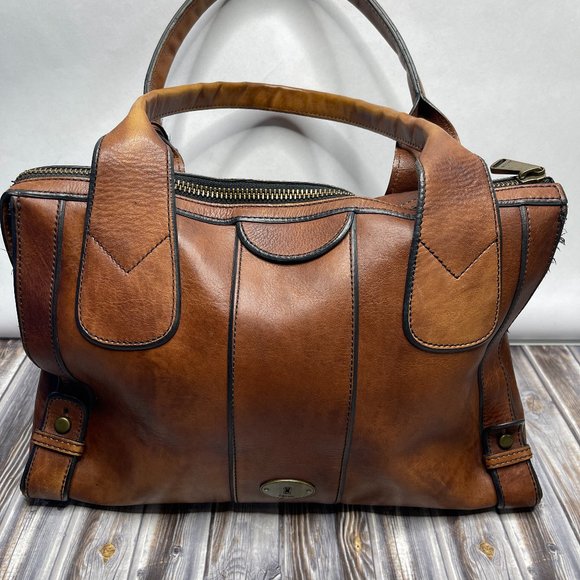 Fossil VRI Vintage Reissue Leather Boho Satchel - Picture 2 of 8